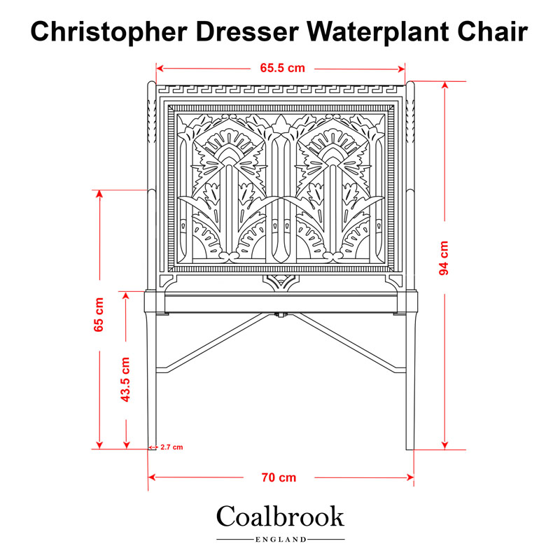 waterplant chair measurements