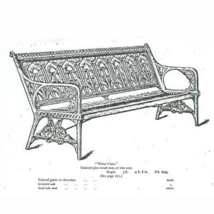 coalbrookdale vintage image of a garden bench