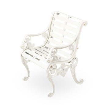 Sandringham white garden chair