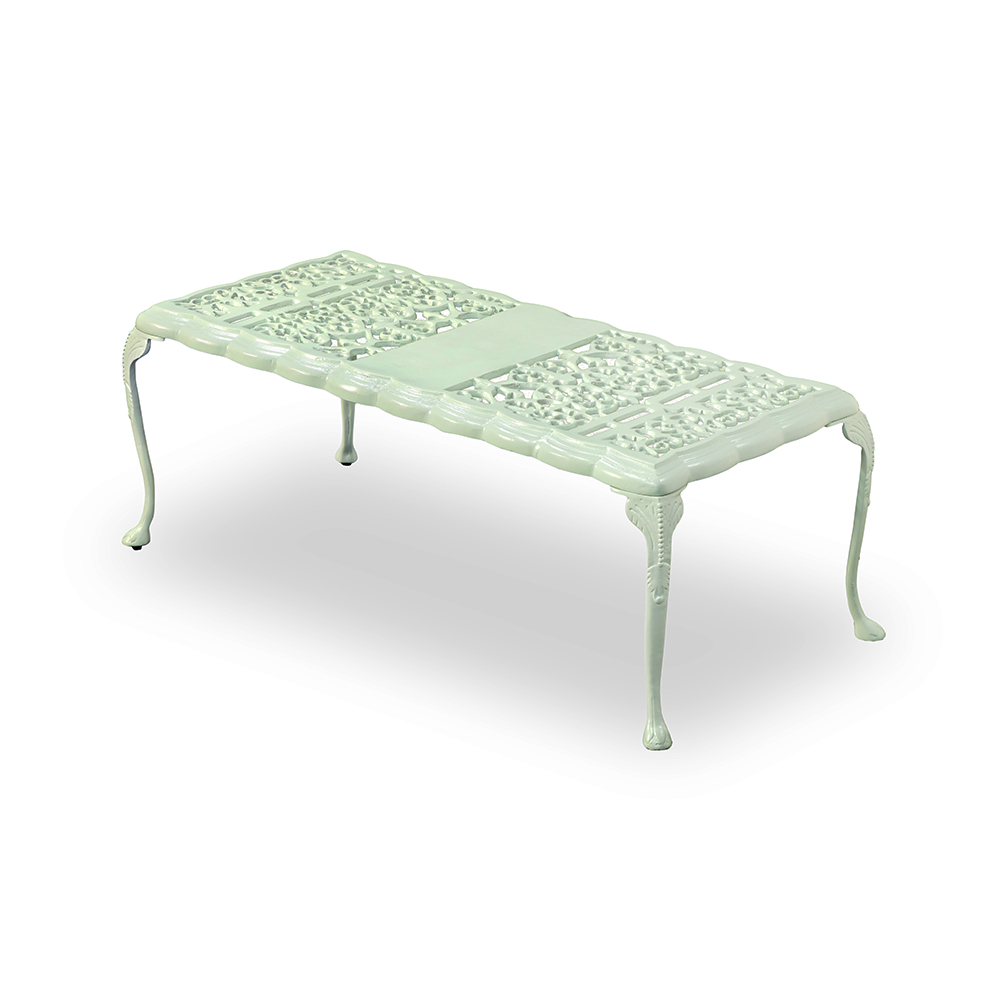 lichen rectangular garden table