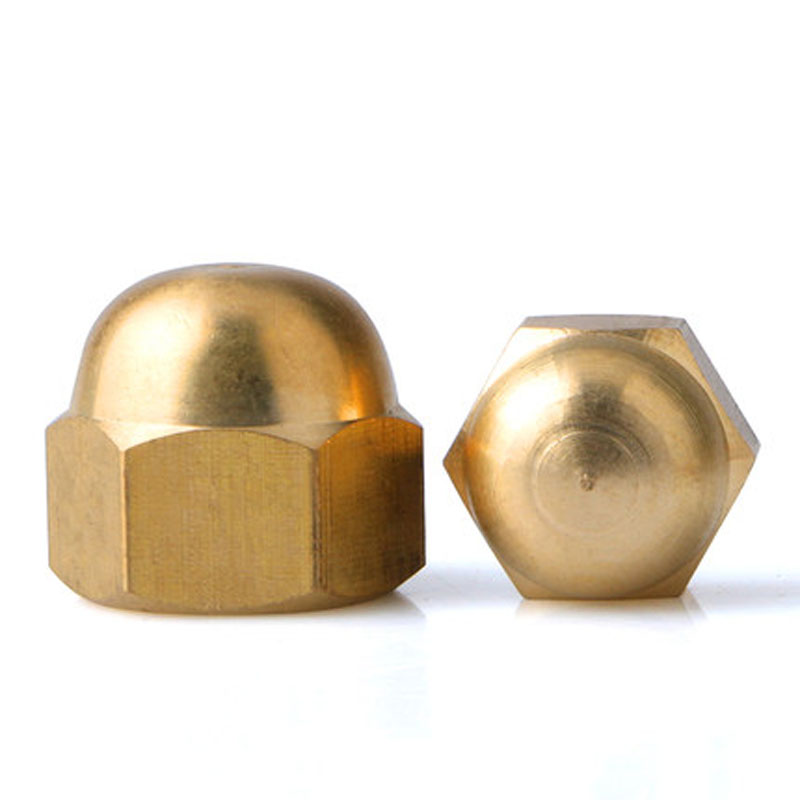Solid brass dome nut