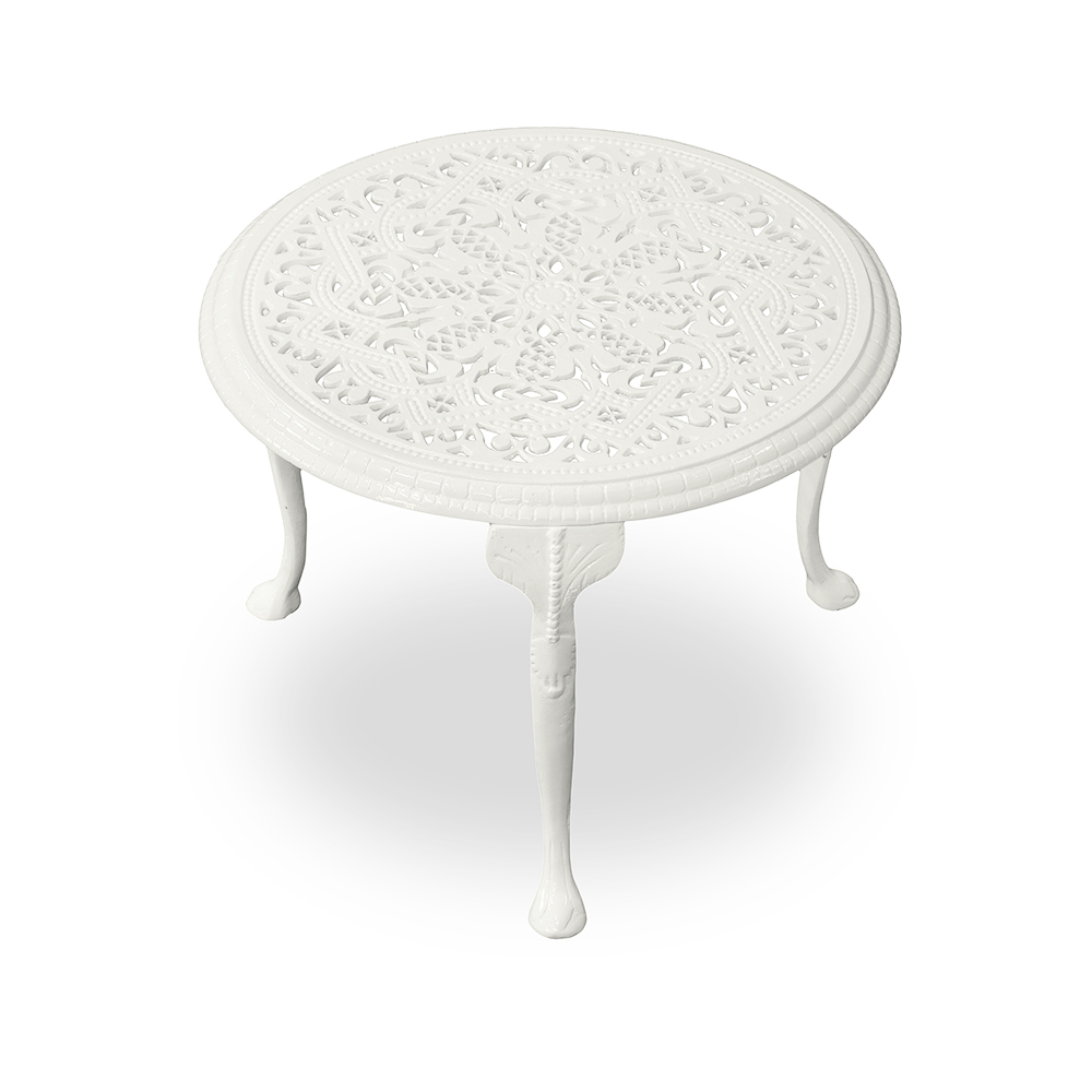 Dresser white round coffee table