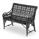 medieval bench coalbrookdale 4ft black