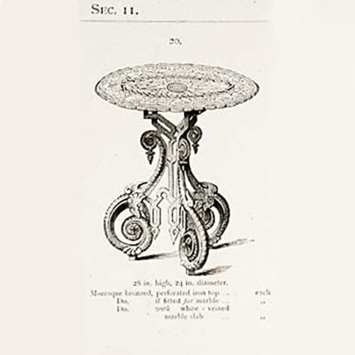 Coalbrook round table old drawing