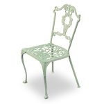 angled view of lichen garden diner chair