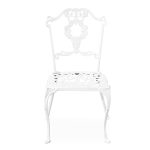 white grape diner chair front view