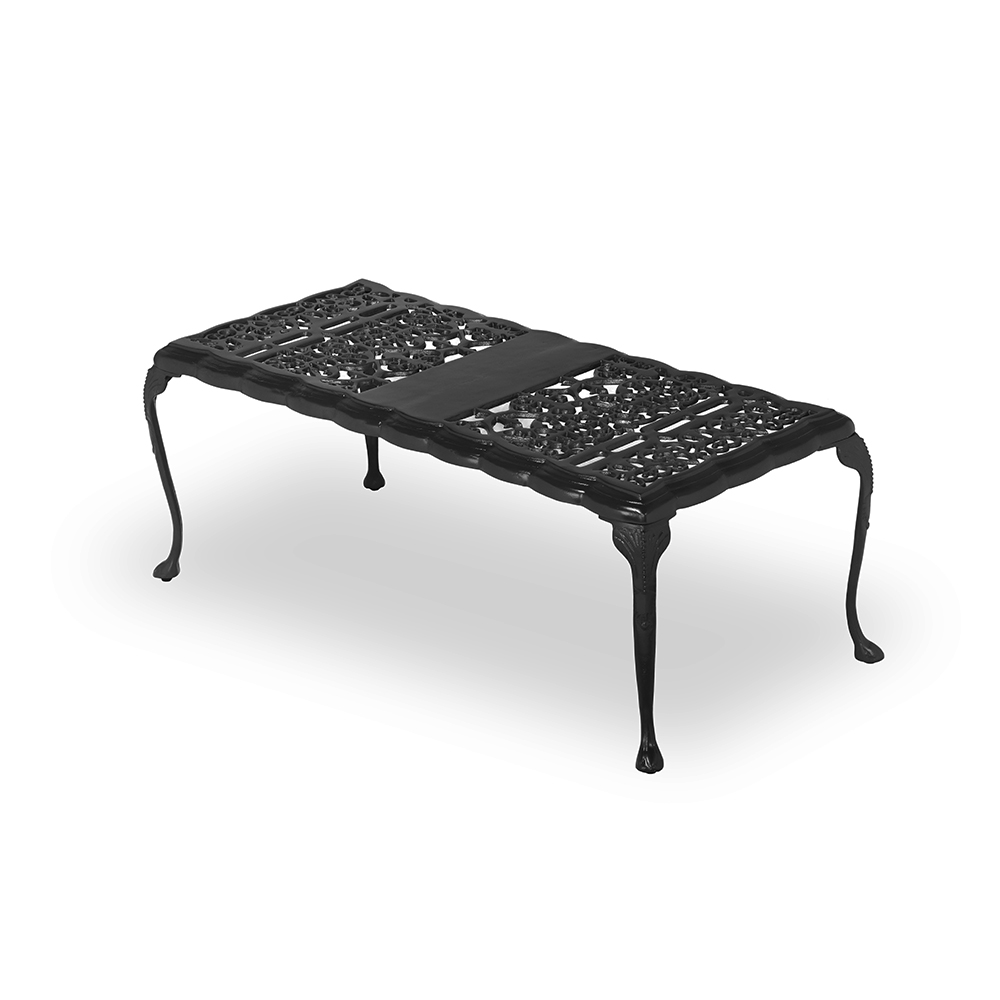 Black rectangular table 15 x 90