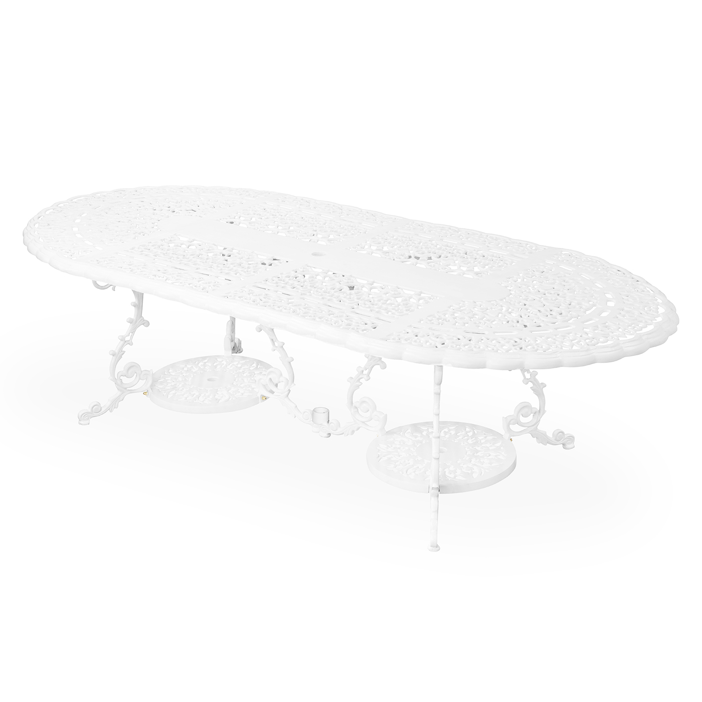 Victorian fatboy table in white